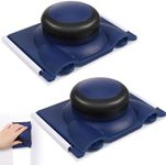 Paint Edger Paint Pad, 2 Pack Multifunctional Paint Edger Tool, Nylon Bristles Edges Home Painting Brush Tools, Edge Painting Tool for Cutting in Wall and Ceiling Painting Corner and Edges(Blue)