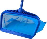 POOLX Heavy Duty Plastic Leaf rake with Long wear Screen mesh Deep net for Pool Cleaning