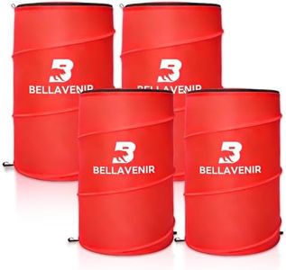 BELLAVENIR 4-Pack Pop Up Defender Dummy, Portable Foldable Training Equipment for Basketball, Football, Soccer Sports Blocking Drills Equipment