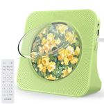 Gueray Portable CD Player with Bluetooth, Desktop CD Music Players for Home Built-in Double HiFi Sound Speakers FM Radio with Remote Cute Women's Christmas Birthday Gifts,Gifts for Music Lovers