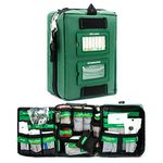 165 Pieces Handy and Comprehensive First Aid Kit Bag – includes Emergency Blanket, Wound Closures, Bandages and Dressings - Suitable for Home, Office, Camping, Workplace, Car and Travel