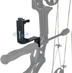 DEEPOWER Universal Compound Bow Phone Holder Aluminum Alloy Smartphone Mount for Archery Hunting - Instant Photo and Video Recorder