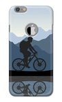 PRINTFIDAA Mirror Image of Cyclist Travel Printed Designer Hard Case for Apple iPhone 6 Logo (4.7") / iPhone 6S Logo (4.7") Back Cover -(5J) SAG1008