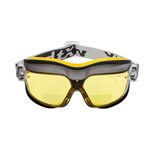 voltX GT DEFENDER Compact Ventilated Safety Goggles Yellow, CE EN166FT Certified, Anti fog coated. Includes Microfibre carry bag.