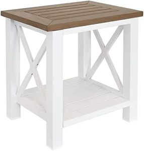 Sunnydaze 17” Freestanding Shower Caddy - Water-Resistant Shower Bench - Bathroom Bench with Storage Shelf and Leveling Feet