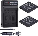 PowerTrust DMW-BCK7 Battery and Charger Kits for Panasonic DMWBCK7 DMC-SZ02, DMC-SZ1, DMC-SZ5, DMC-SZ7, DMC-TS20, DMC-TS25, DMW-BCK7PP, DMW-BCK7E, NCA-YN101G Camera