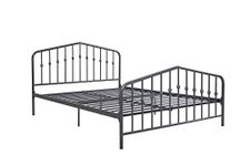 Novogratz Bushwick Metal Bed, Queen, Gunmetal Gray