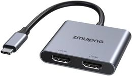 USB C to Dual HDMI Adapter 4K@60Hz,