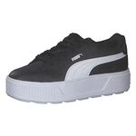 PUMA Women's Karmen L Sneaker, Black White, 6 UK