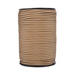 Filfeel Military Grade Utility Necklace Paracord Lanyard Keychain Whistles Cord Wrist Strap Parachute Rope Badge Camera Cellphone Waterproof Case Holder with Metal Hook for Outdoor(Khaki)