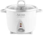 Aroma Housewares Select Stainless Rice Cooker & Warmer with Uncoated Inner Pot, 14-Cup(cooked) / 3Qt, ARC-757SG