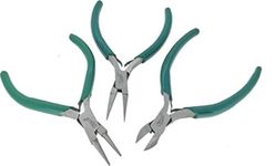 Oscar Set of 3 Pliers Round Nose Pliers Flat Nose Pliers Side-Cutting for Good Use Jewellery Making Round Nose Plier (Length : 4.7 inch)