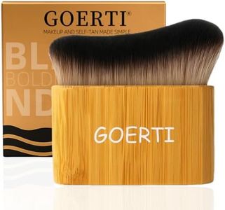 Large Self Tanner Brush GOERTI Blend & Blur Body Brush for Leg & Body Makeup Kabuki Foundation Applicator Streak-Free Blending for Self Tanner Lotion, Bronzer Powder, Liquid Foundation, Tanning Mousse