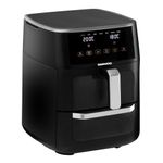 Daewoo Actuate Range, 11 Litre Space Saving Split Draw Air Fryer, 1700W, Pizza, Bake, Roast, Grill, Air Fry, Air Flow Technology, Sync Finish Technology, 6 Litre And 5 Litre Oven, Dual Cooking