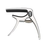 Galux GC-501A 3in1 Zinc Metal Capo for Acoustic and Electric Guitar (Silver)