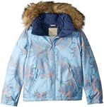 Roxy American Pie Girl Snow Jacket, Powder Blue_swell Flowers Girl, 16