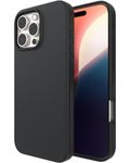 ZAGG Manhattan Snap Graphene-Reinforced Case for iPhone 16 Pro Max [6.9-Inch], MagSafe Compatible, Slim Soft Design, Secure Grip, Shockproof Phone Back Cover (Black)