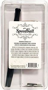 Speedball 003065 Drawing Storage Set - Pen Holder and Pen Nibs Set - 12 Piece Set