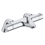 MORADO Thermostatic Bath Shower Mixer,Thermostatic Bath Mixer Tap,Bath Tap with Temperature Control,Solid Brass,Chrome Finished,Bathtub Mounted,(Bathtub Mounted)