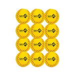 Soft Hit Soft Baseball/Softball Training Foam Ball (12 Pack, Yellow)