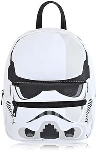Fast Forward Star Wars Backpack for Men, Women, Unisex | Darth Vader or Stormtrooper Cute PU Leather 10" Mini Backpack, Stormtrooper, Daypack Backpacks