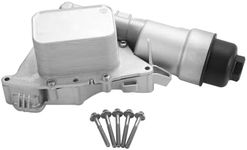 BINB ROAD Aluminium Engine Oil Cooler Filter Housing 11428585235 Compatible with BMW i8 X1 X2 | Compatible with MINI Cooper F55 F56 F54 F57 F60