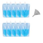 HOUSON 50 Pack Drinks Pouches for Festivals, Foldable Water Bottles Set Drinking Bag Set Drinks Flasks Reusable Drinks Bags for Camping Party Festivals Drinks 250ml