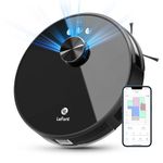 Lefant LS1 Lidar Robot Vacuum: 3200Pa Suction Robotic Vacuum Cleaner, Up to150mins Runtime, Precise Mapping, Real-time Map, No-go Zone, Alexa/APP/WiFi Control - Ideal for Pet Hair, Hard Floors