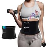 FITPUT Sweat Slim Belt for Women Belly Fat Belt for Women (Black) with Pocket Made of Neoprene Stomach Belt for Women Waist Belt for Back Pain for Women Slim Belt for Men