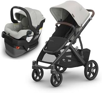 UPPAbaby Vista V3 Stroller + Mesa V3 Car Seat Travel System Combo – Toddler Seat, Bumper Bar, Bug and Rain Shields, Car Seat Base, and Infant Insert Included – Savannah (Pearl Gray Mélange)