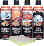 Fast Wax FW1 Detail Kit 4 Pack Waterless Car Wash and Wax