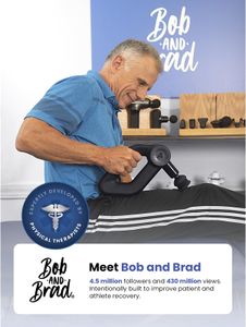 Bob and Brad D6 Pro Deep Tissue Massage Gun – 16mm Amplitude, OLED, 7 Heads