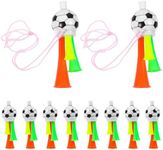 BESPORTBLE 10pcs Plastic Stadium Horn Air Horn Loud Noise Maker for Football Fans Kids for Sporting Events Soccer Football Carnival Party (Random Color) 13.5cm