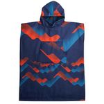 PackTowl Lightweight Microfiber Hooded Changing Poncho, Riso Wave, Large/Extra Large