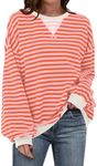 ANRABESS Women Striped Sweatshirt L