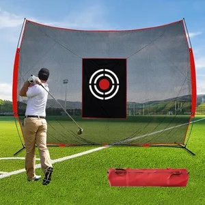Sharellon Golf Practice Net, 12x10ft Golf Hitting Net with Target and Carry Bag, Golf Training Aids Portable Golf Net for Backyard Driving Indoor Outdoor Use