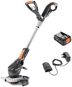Flymo UltraTrim 260 3-in-1 Cordless Grass Trimmer - 18V 2.5 POWER FOR ALL Battery and Charger included, 26cm Cutting Width, Edging mode, Automatic line feed, Height adjust, Tiltable head