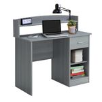 Techni Mobili Writing Desk, Particle Board, Grey