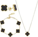 18K Gold Plated Lucky Clover Sets, 