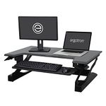 Ergotron WorkFit-T Sit-Stand Desktop Workstation - Stand for LCD display / keyboard / mouse / notebook - black - screen size: up to 30" - desktop