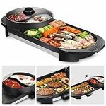 Electric Grill with Hot Pot, 2 in 1
