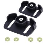 2-Pack 490-241-0038 Universal Roller Skid Snow Thrower Shoes Compatible with MTD Two Stage Snow Blower Fits Machines with 2-3/4" and 3" Bolt Centers with 4 Washers