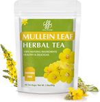 Mullein Leaf Tea - Respiratory and Lung Cleanse Herbal Tea, Caffeine Free, 40 Tea Bags