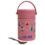 tiddlers & nippers Stainless Steel Vacuum Insulated Double Wall Kids Reusable Food Flask 500ml Capacity | Keeps Cool for 20hrs & Warm for 10hrs+ (Fabulous Fairies)