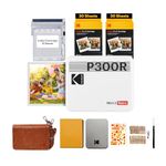 KODAK Mini 3 Retro Portable Photo Printer, Fast Printing, HD Photo, 54 x 86 mm, Bluetooth, Compatible with iOS and Android, Pack of 68 Photo Sheets, White