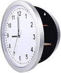 Hidden Secret Wall Clock Safe Conta