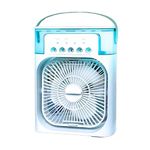 Personal Air Cooler, Portable Air Conditioner Fan, Mini Evaporative Cooler with 7 Colors LED Light, 1/2/3 H Timer, 3 Wind Speeds and 3 Spray Modes for Your Desk, Nightstand, or Coffee Table