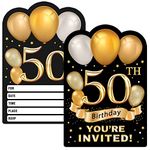 Invitation Card For 50th Birthday