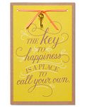 American Greetings Key to Happiness New Home Congratulations Card with Ribbon