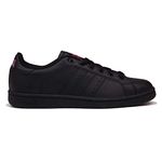 Lonsdale Womens Leyton Ladies Lace Up Sport Shoes Casual Footwear Trainers Black/Cerise UK 5.5